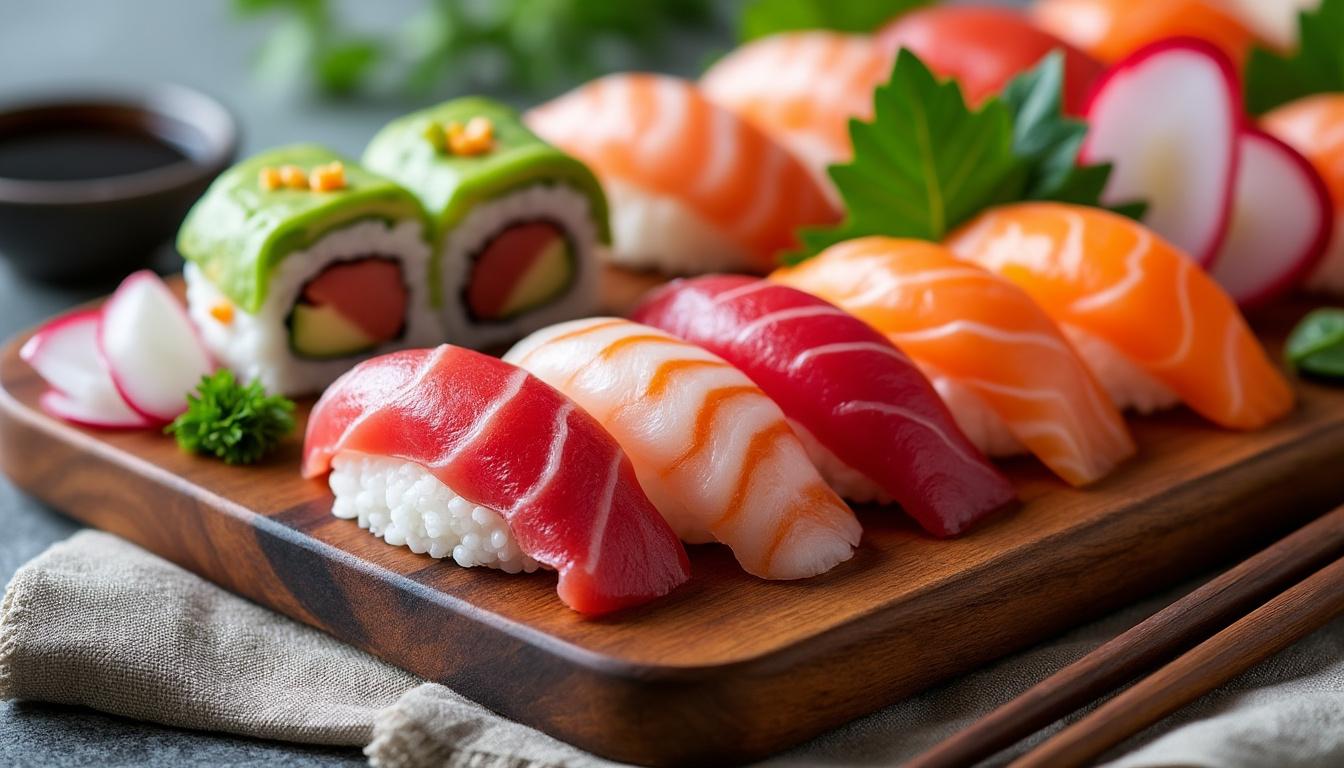 découvrez l'analyse détaillée des calories et apports nutritionnels des différents types de sushis pour mieux équilibrer votre alimentation.