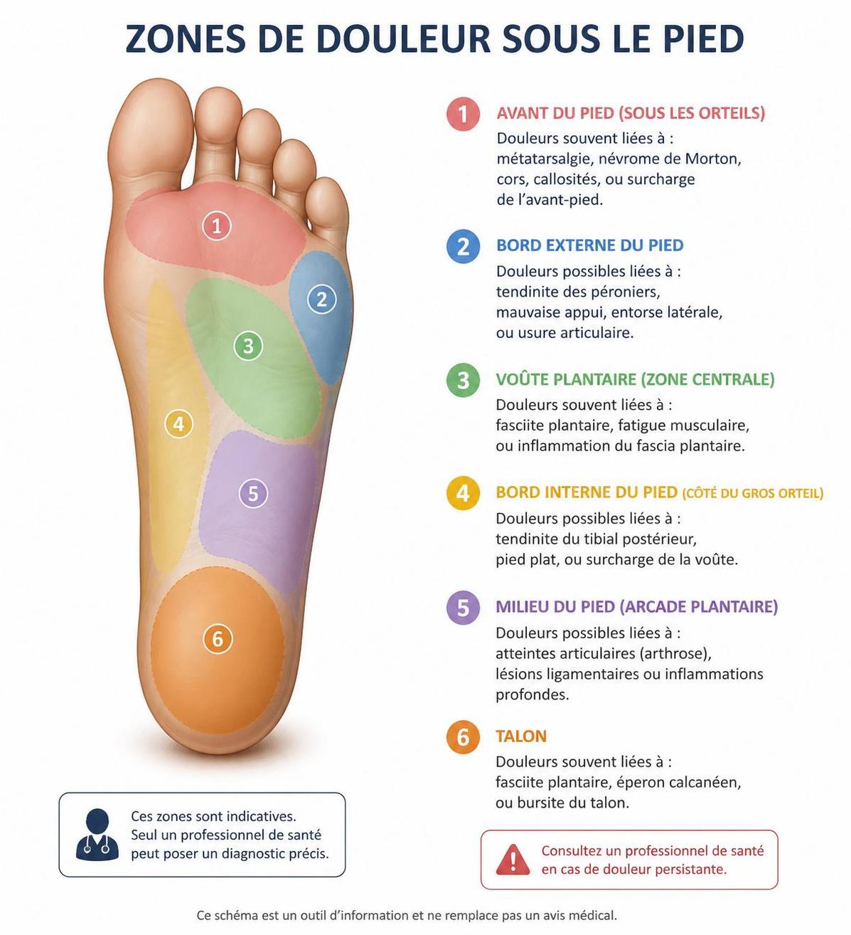 découvrez les causes méconnues de la douleur sous le pied et apprenez comment les identifier rapidement pour soulager vos pieds efficacement.