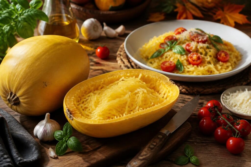 découvrez nos recettes faciles et savoureuses à base de courge spaghetti pour sublimer ce légume d'automne dans vos plats.