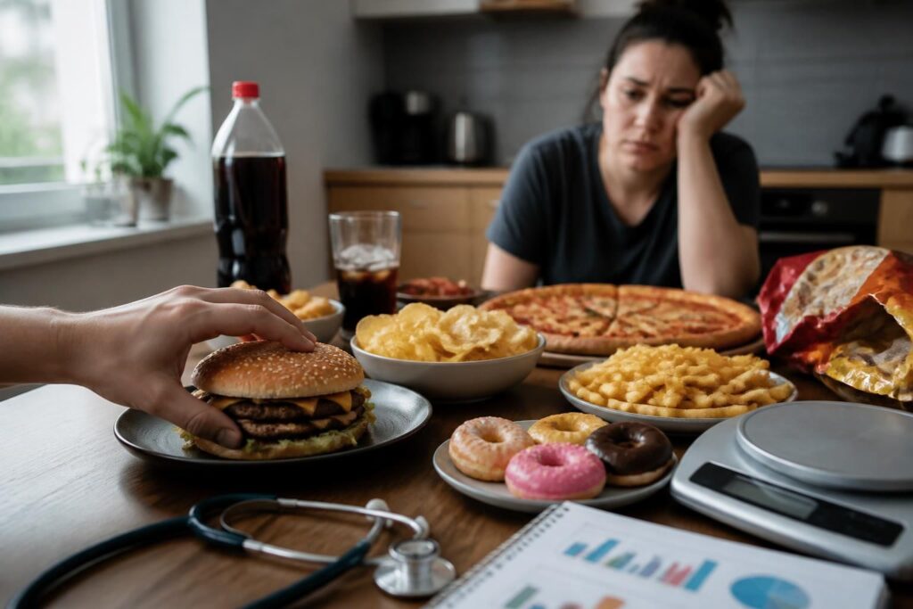 découvrez comment la consommation de junk food affecte notre santé au quotidien et quels sont les risques associés à cette alimentation trop grasse et sucrée.