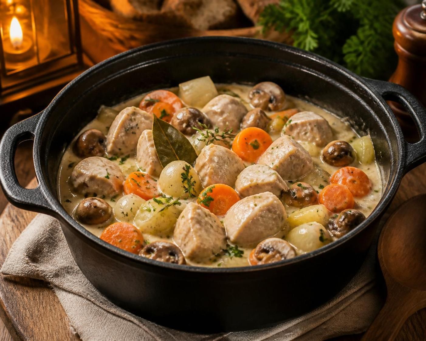 découvrez notre recette légère de blanquette de dinde, un plat savoureux qui allie plaisir gourmand et bienfaits pour la santé. facile à préparer, idéale pour un repas équilibré.