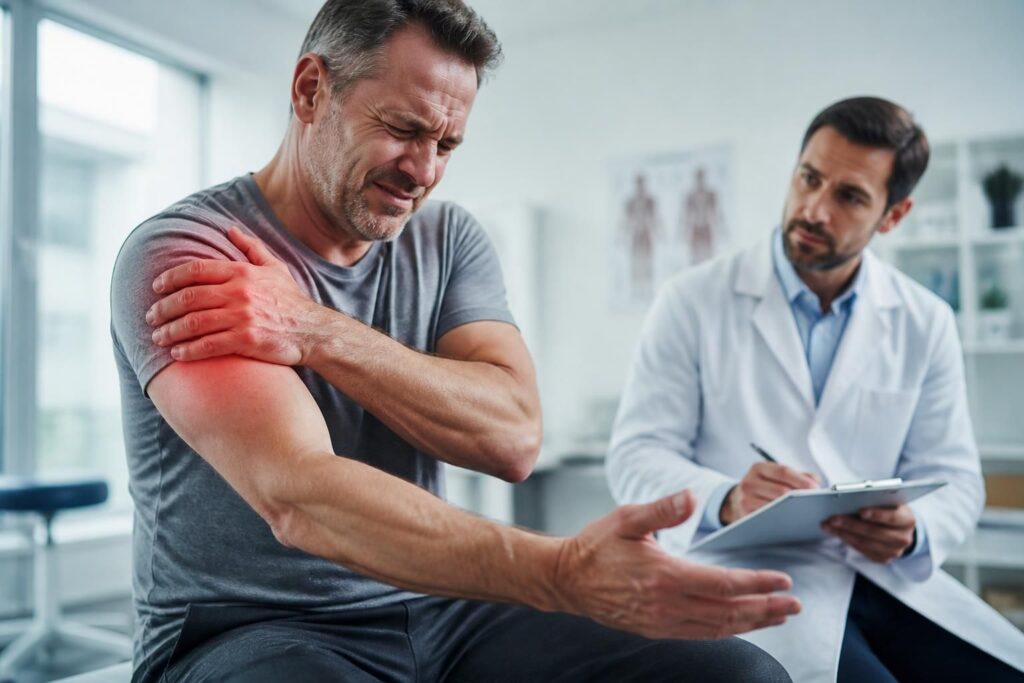 découvrez quand la douleur à l'épaule qui descend dans le bras nécessite une consultation médicale urgente pour éviter les complications.