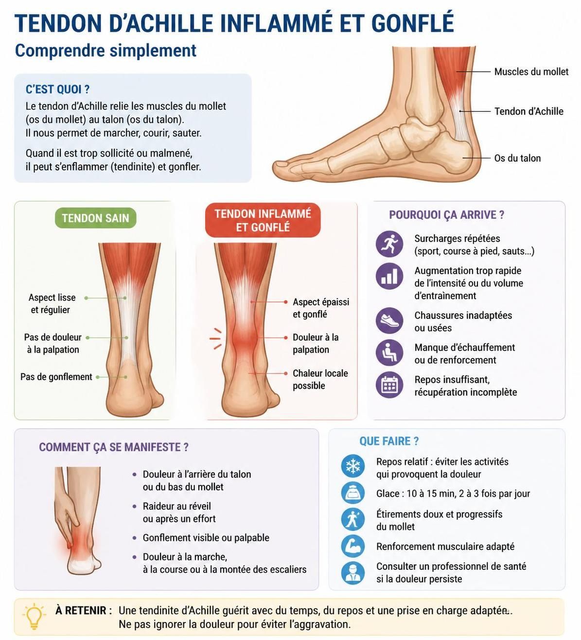 découvrez quand il est crucial de consulter un spécialiste pour une douleur au tendon d'achille afin d'éviter les complications et favoriser une guérison rapide.