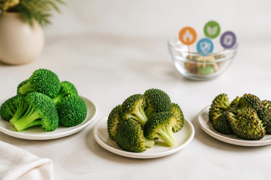 découvrez les calories du brocoli cuit à la vapeur et à l'eau ainsi que sa valeur nutritionnelle pour une alimentation saine et équilibrée.