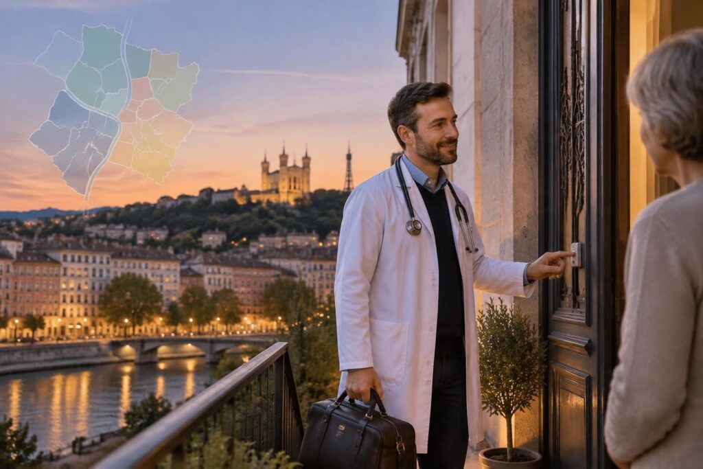 retrouvez les numéros de sos médecins à lyon et les services proposés dans chaque arrondissement, notamment les consultations et visites à domicile.