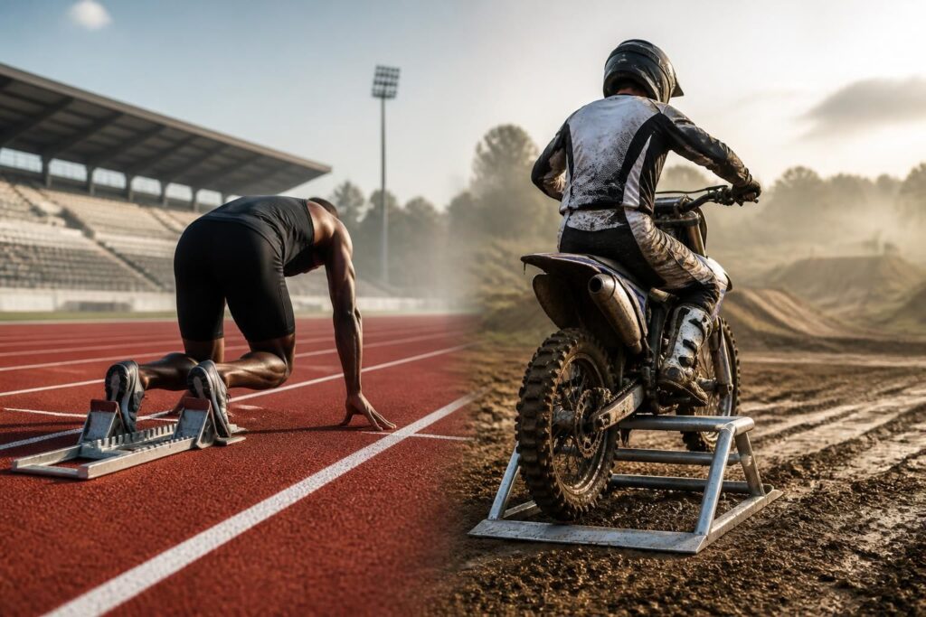 découvrez la définition et l'utilisation des starting-blocks en athlétisme et en motocross pour améliorer vos performances au départ.