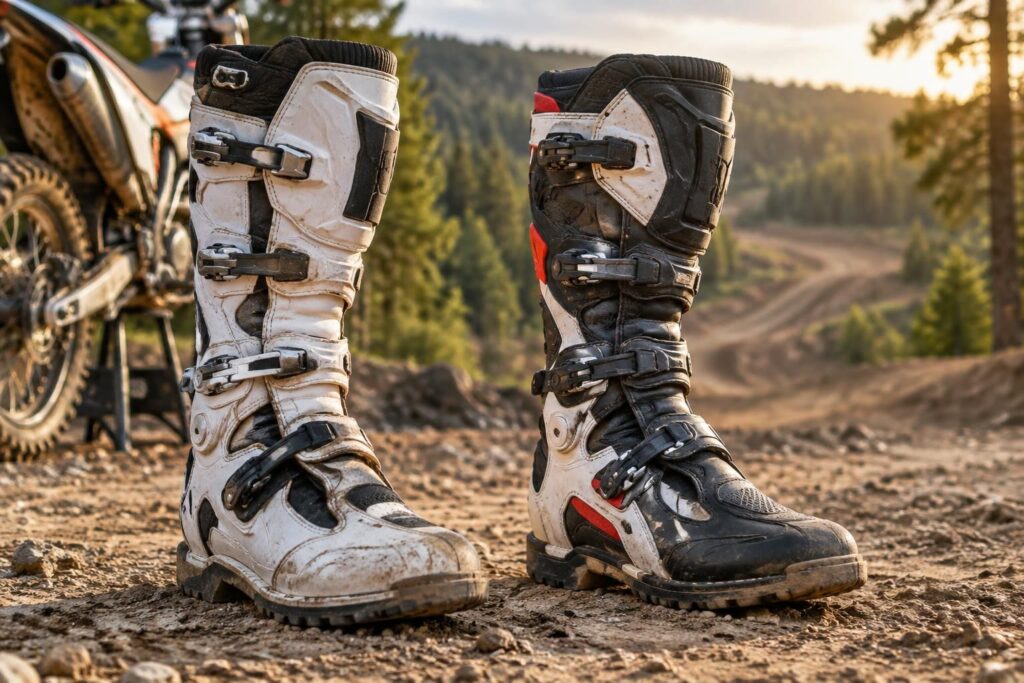 découvrez les caractéristiques des bottes gaerne sg12 enduro et comparez-les aux sidi crossfire 3 : protection, confort, maintien et performances.